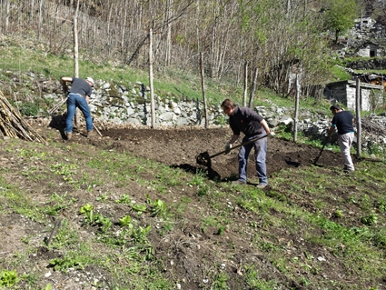 lavorazione in atto