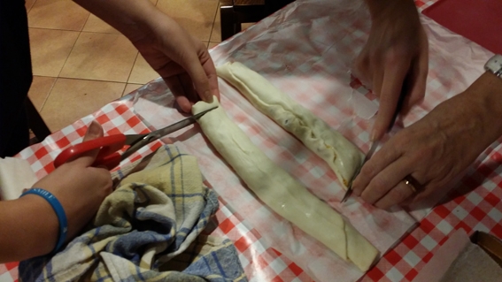 Lo strudel im preparazione...